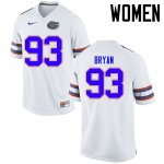 Women's Florida Gators #93 Taven Bryan NCAA Nike White Authentic Stitched College Football Jersey WID4062YJ